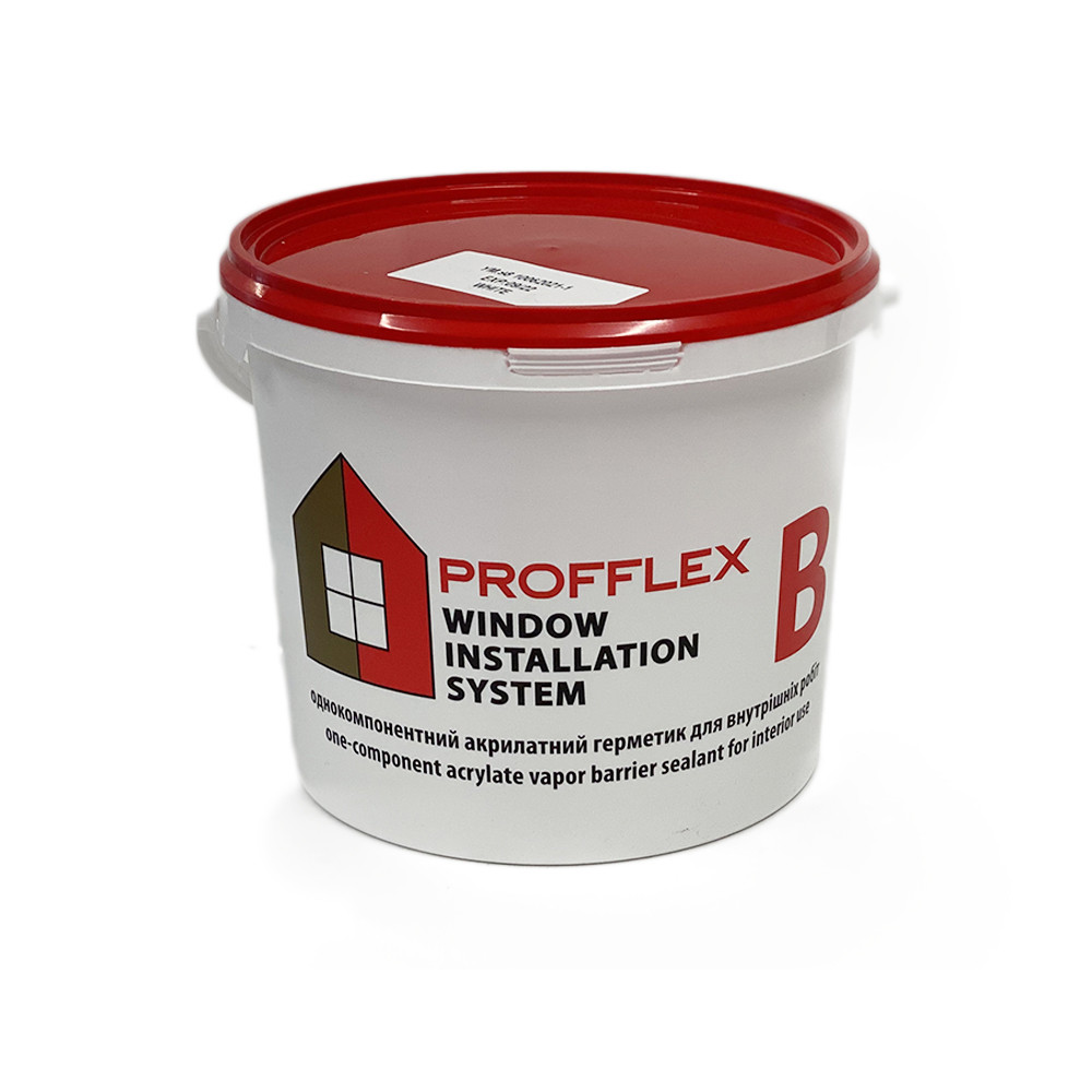 Герметик акриловий однокомпонентний Tenax Profflex B для внутрішнього використання 7 кг Білий