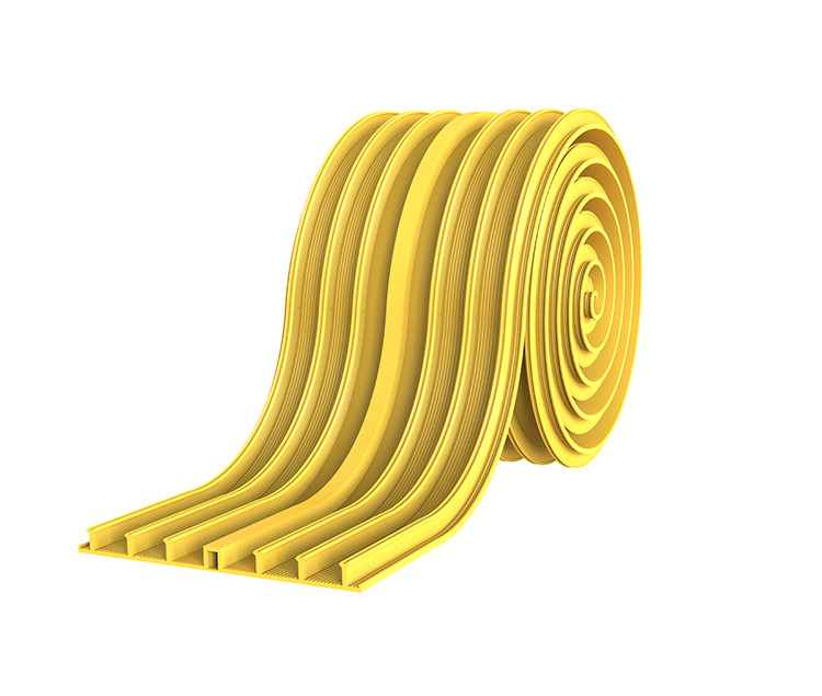 Гідрошпонка зовнішня для деформаційних швів Arfen ПВХ DA 32-4, ширина 320мм, товщина 4мм, жовта, 20 м.п.