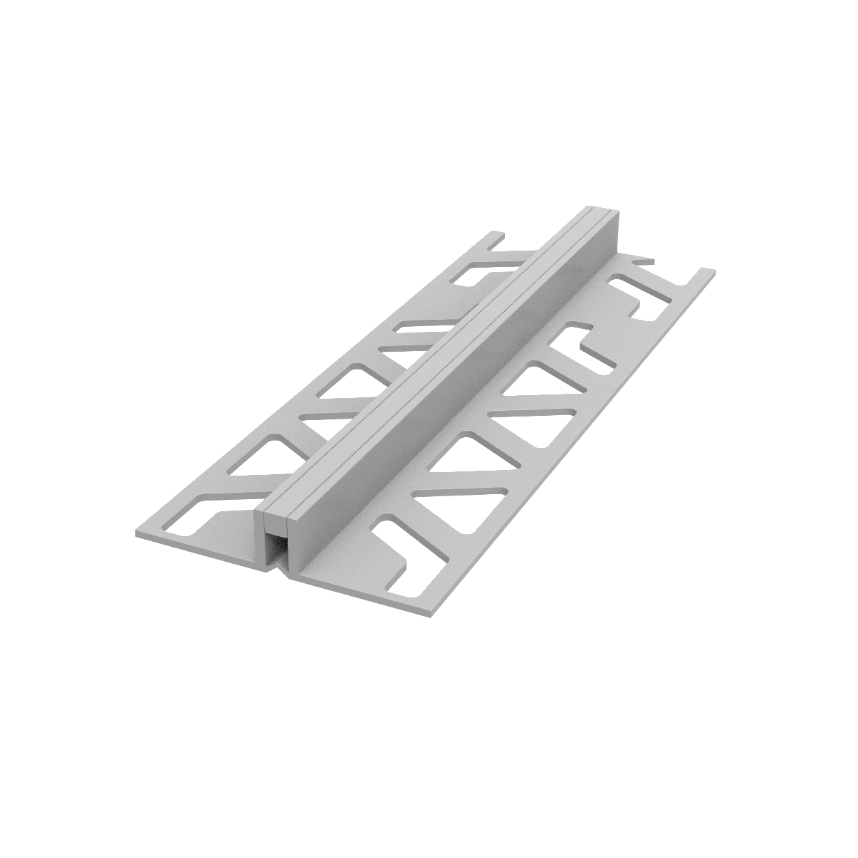 Роздільний ПВХ профіль DP02-10, 3м.п. сірий